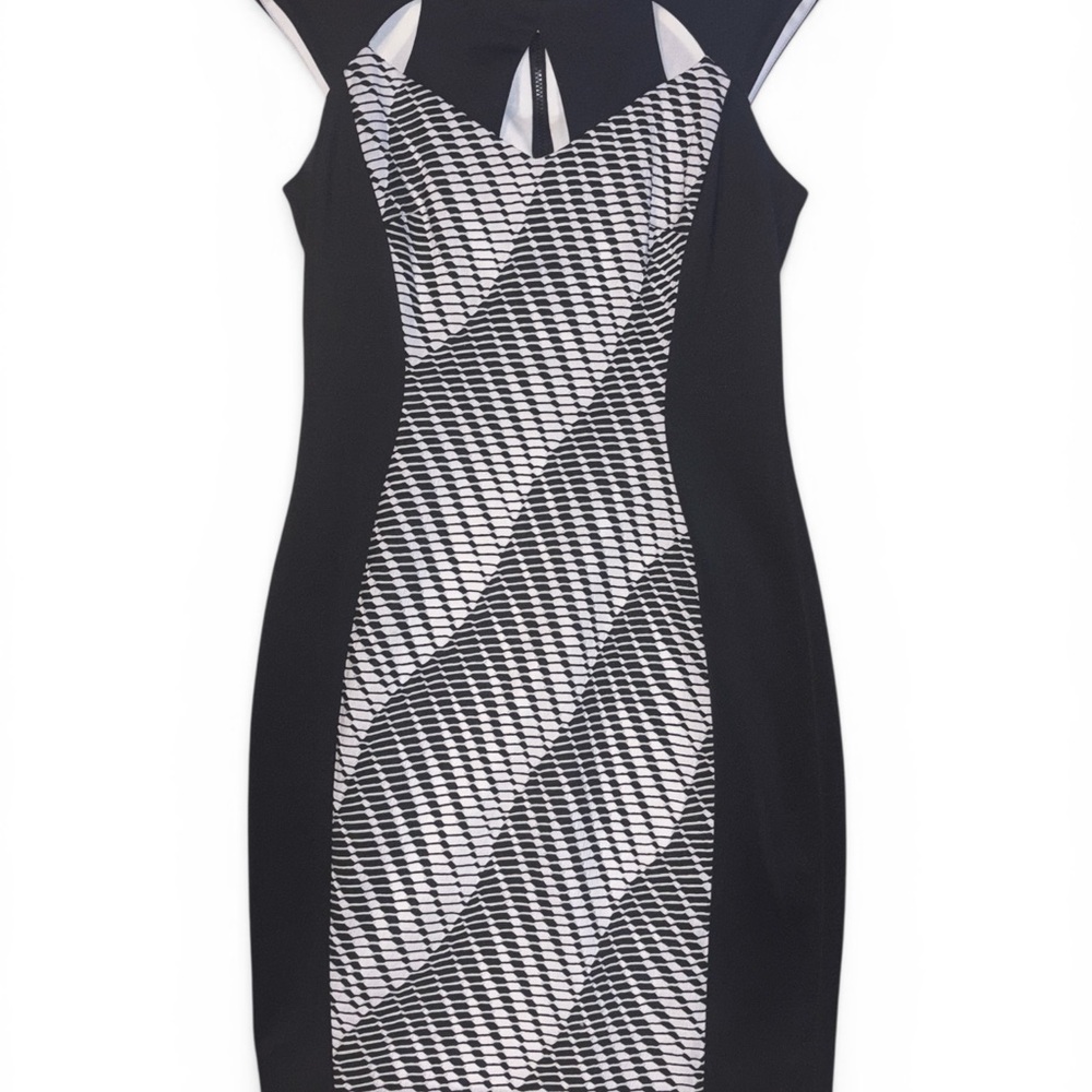 Jax Strapless Black and White Dress